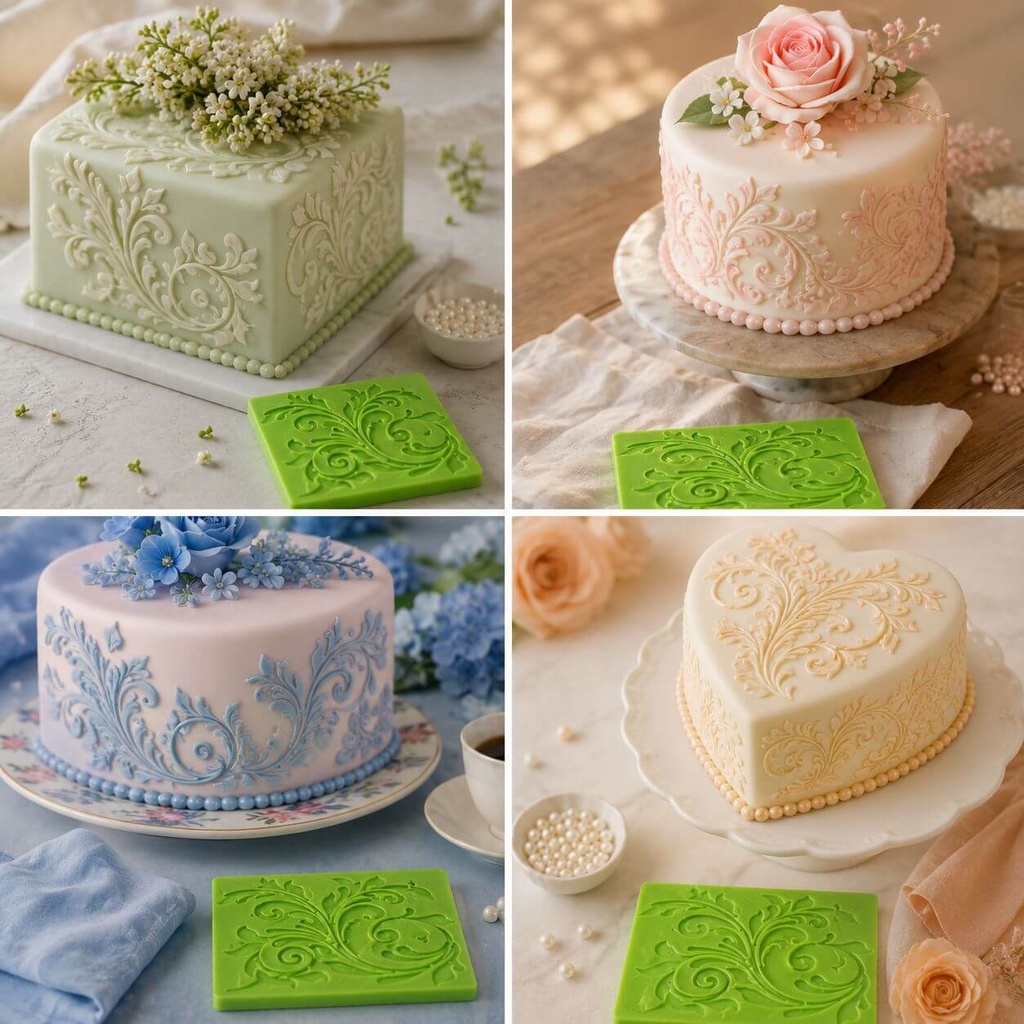 Leaf-Decoration-Silicone-Pattern-Form