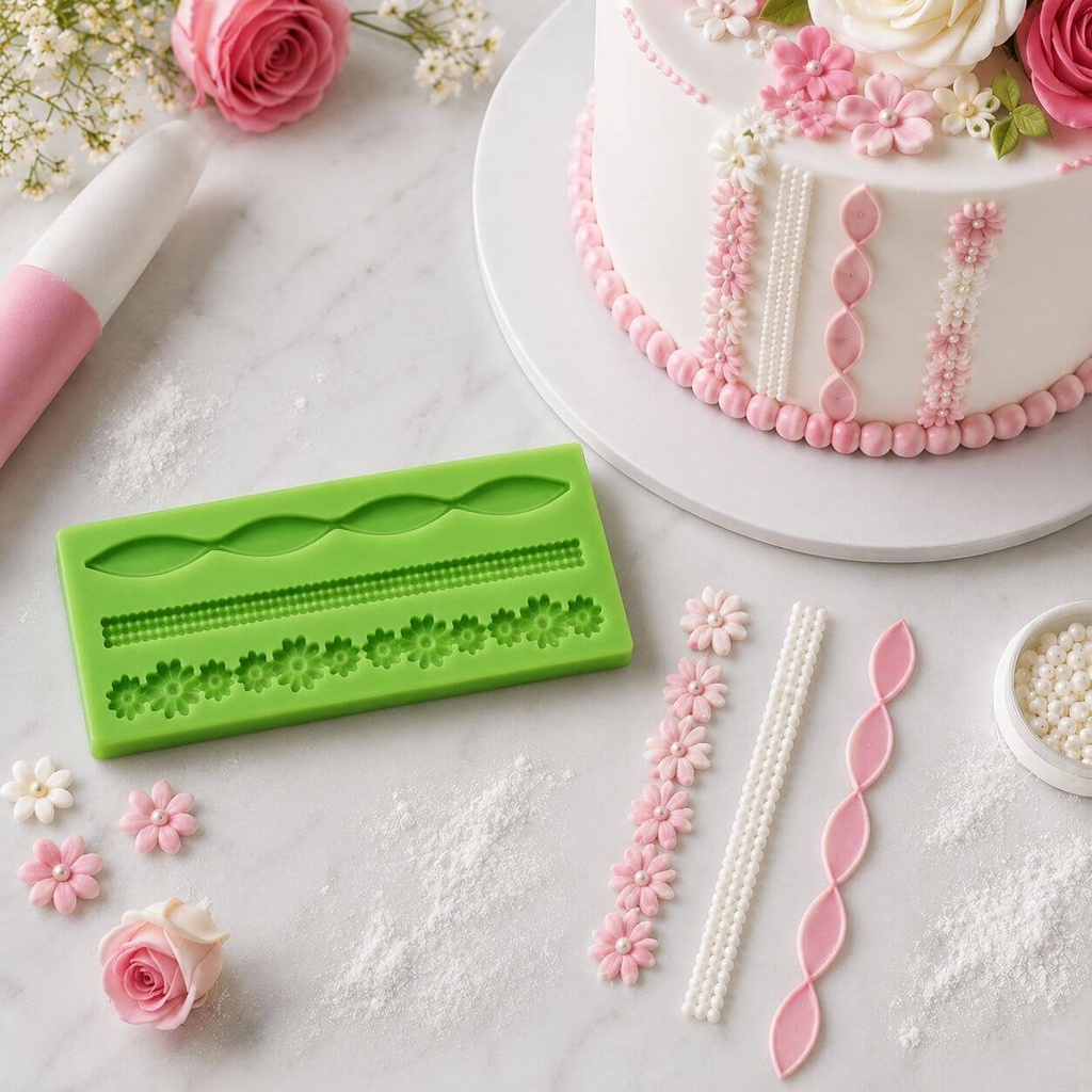 Leaf-&-Flower-Cake-Decorating-Silicone-Pattern