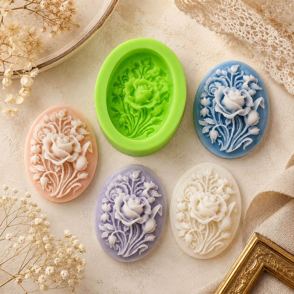 Silicone-Form--Rose-Bouquet
