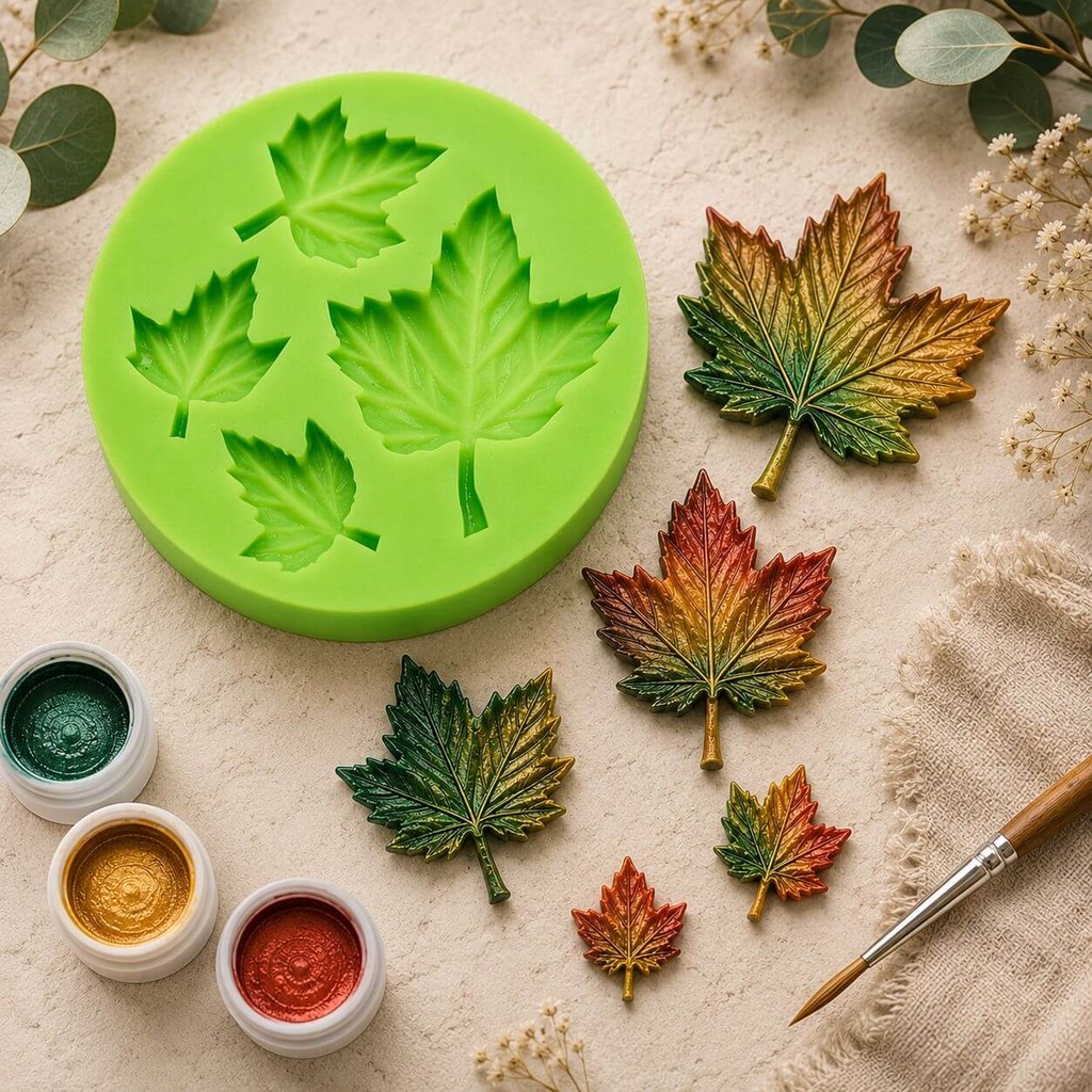 Leaf-of-4-different-Sizes-Marzipan-Silicone-Mould
