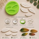 Leaf-of-4-different-Sizes-Fondant-Silicone-Mold