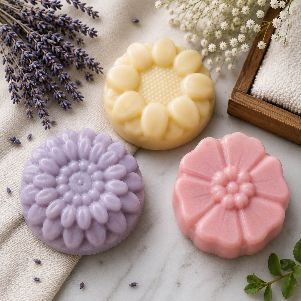 soap-mold-flower-pattern