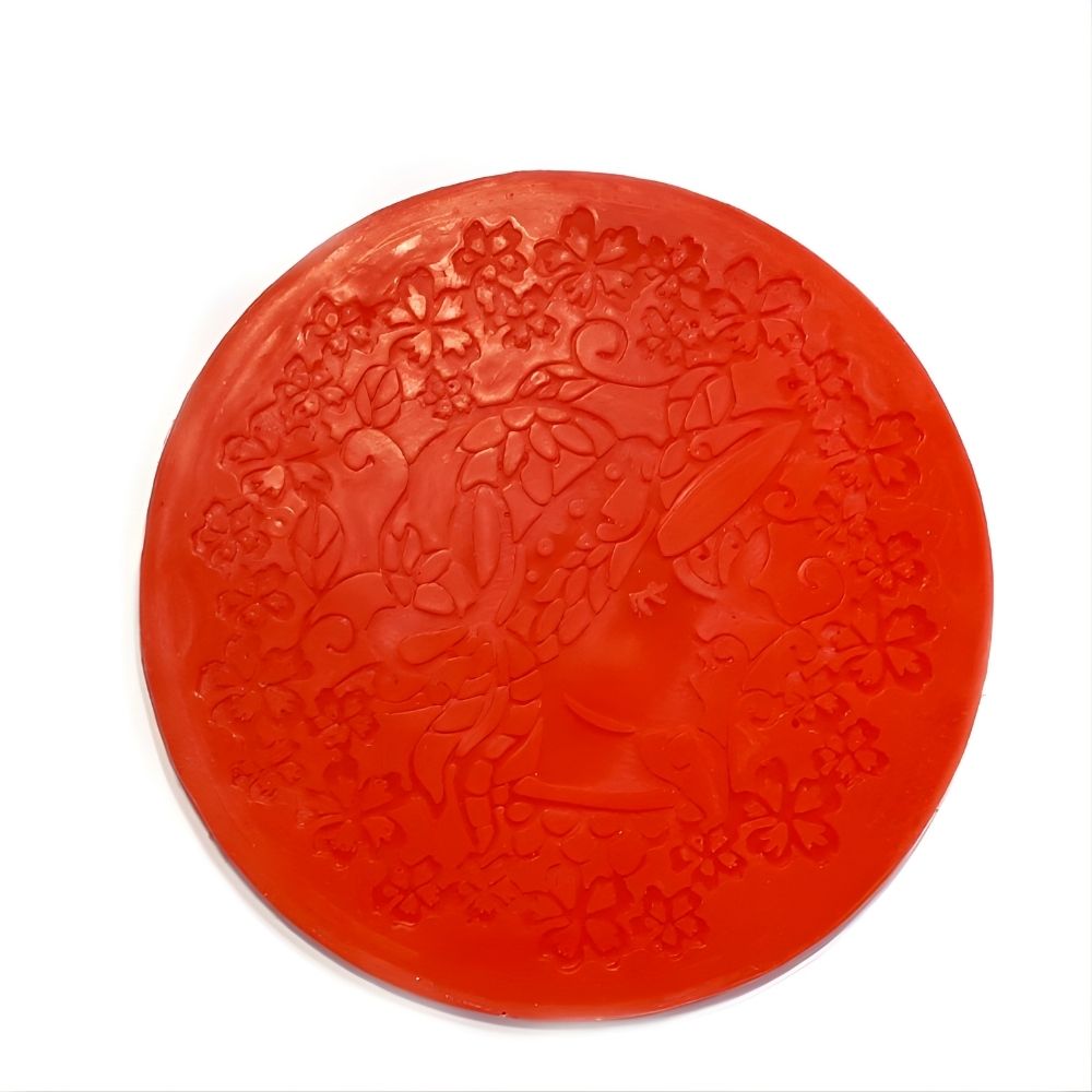 [FSZCS07] Female Head Decorating Sugar Lace Silicone Pattern, Dim 95mm
