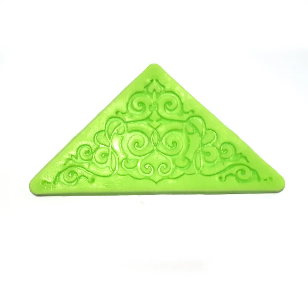 Corner Part Silicone Lace Pattern for Decoration