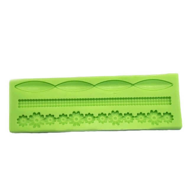 Blatt- und Blumen-Silikonform für Tortendekoration