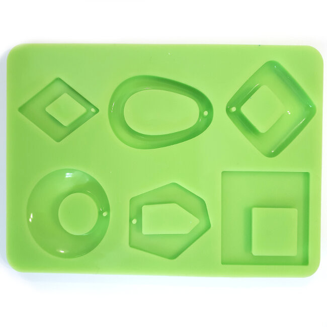 6 Gießformen für Resin-Schmuck – Große Anhänger