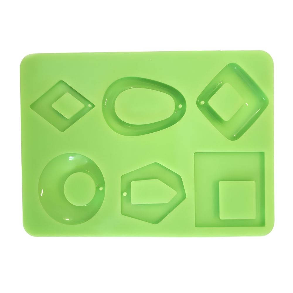 [FSZE045] 6 of Resin Jewellery Moulds - Big Pendants