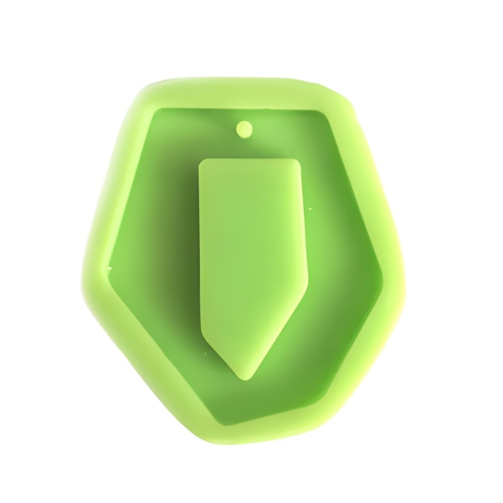 [FSZE043] Pentagon Pendant Mould - Flat