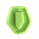 Fünfeck-Anhängerform – Flach