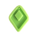 Rhombus-Anhängerform – flach