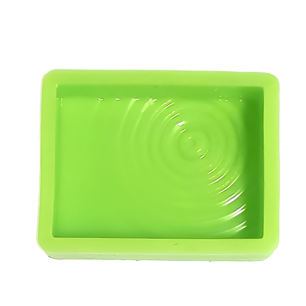 [FSZE014] Rectangle Medallion Silicone Mould, engraved