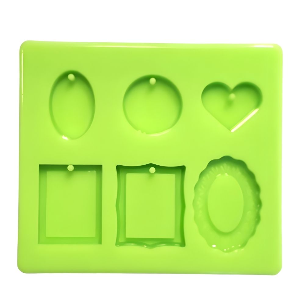 [FSZE032] Pendant of 6 Pieces Silicone Mould