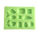 Pendant of 12 Pieces Silicone Mould