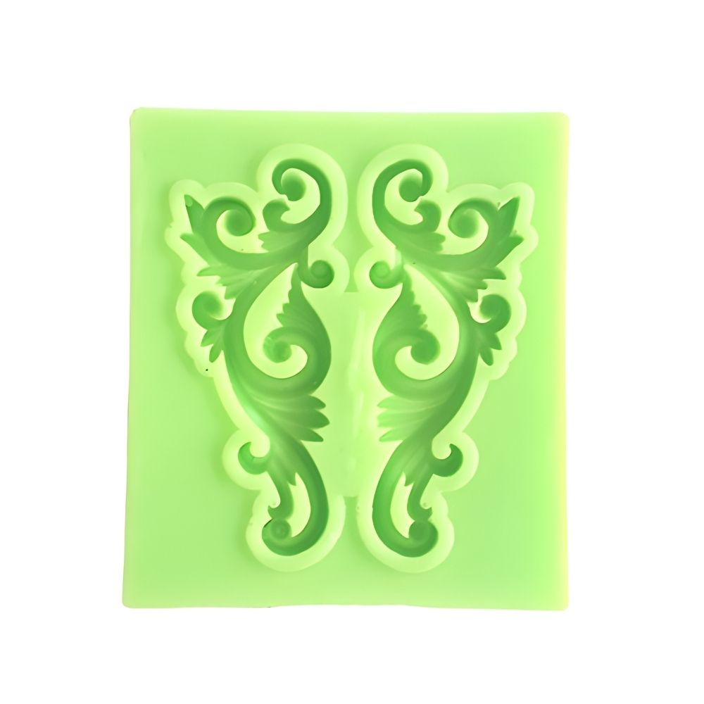 [FSZM004] Symmetrical Lace Leaf Pattern Silicone Mold