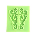 Molde de Silicona con Patrón de Hoja de Encaje Simétrico