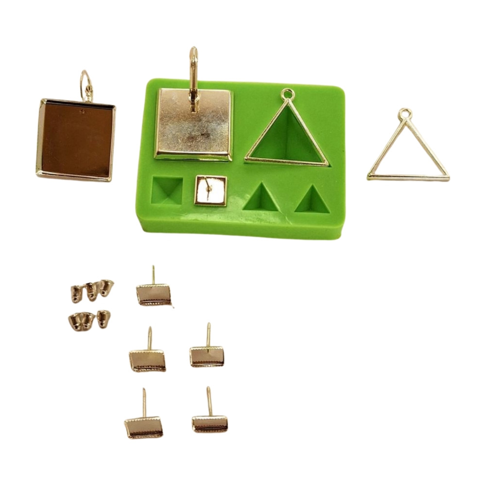 Silikonform zum Gießen von Schmucksteinen, Pyramide