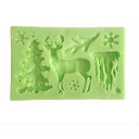 Christmas deer decoration - silicone shape