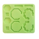 Modern earrings silicone mould "A"