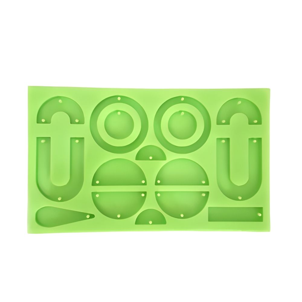 Modern earrings silicone mould "B"