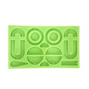 Modern earrings silicone mould "B"
