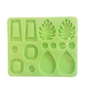 Modern earrings silicone mould "A"