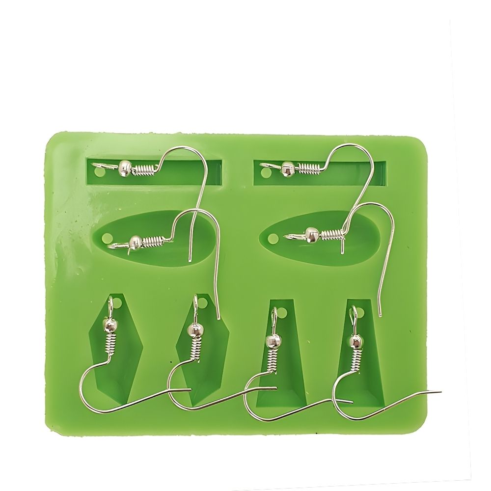Earring of 4 different Types Silicone Mould