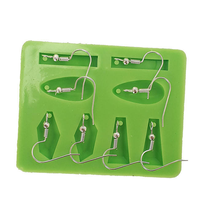 Ohrring-Silikonform in 4 verschiedenen Ausführungen