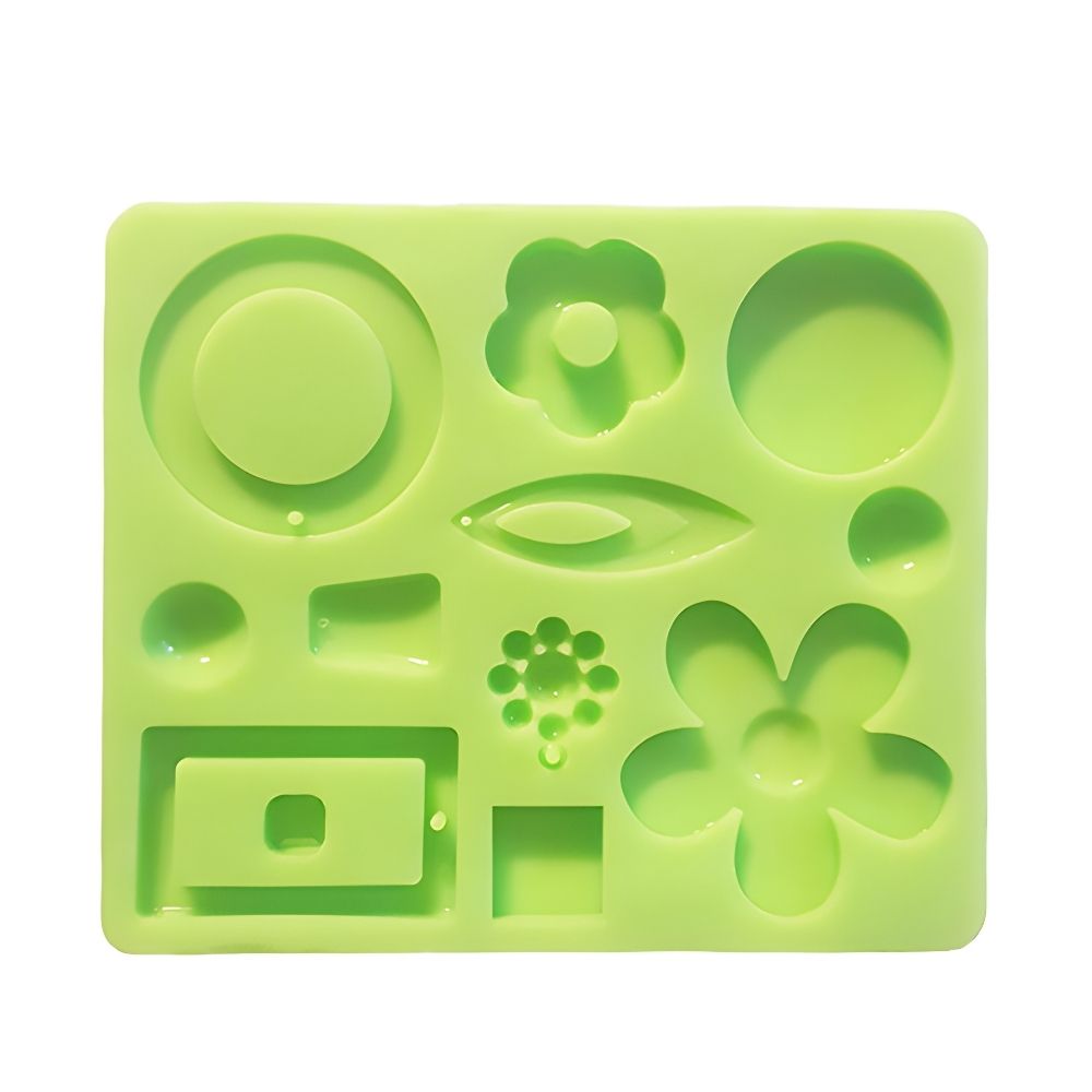Modern earrings silicone mould "A"