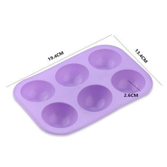 Molde de silicona para bombones - hemisferios grandes