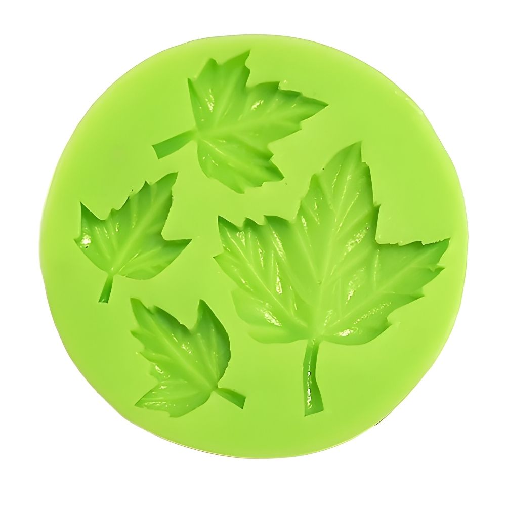 [FSZF006] Leaf of 4 different Sizes Marzipan Silicone Mould