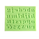 Silikonform für kursive Kleinbuchstaben