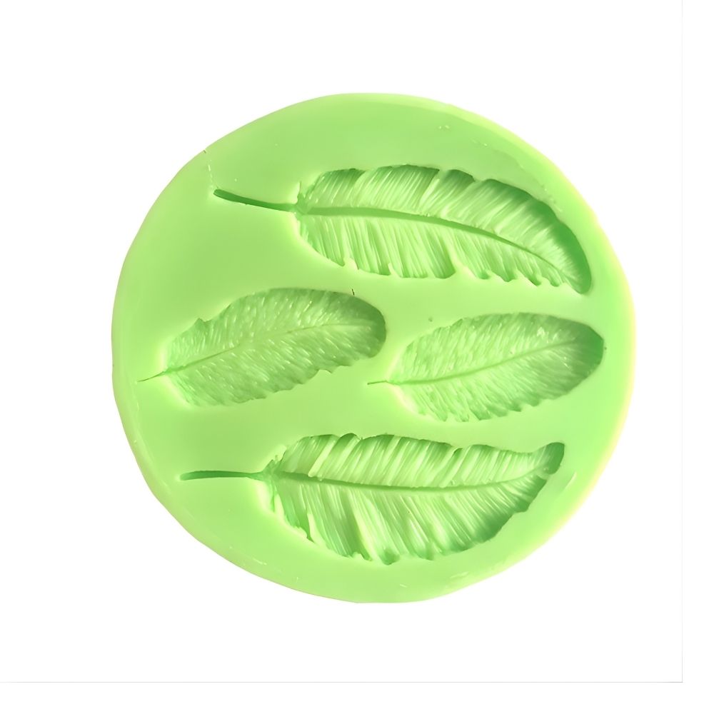 Blatt-Fondant-Silikonform in 4 verschiedenen Größen