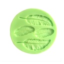 Hoja de 4 tamaños diferentes de molde de silicona para fondant