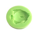 Molde de silicona para fondant en forma de pez