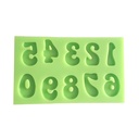 Numbers of 2 cm Silicone Mould