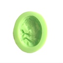 Weibliche Silhouette Fondantform, Silikon