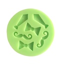 Tie and Mustache Shape Silicone Fondant Mould