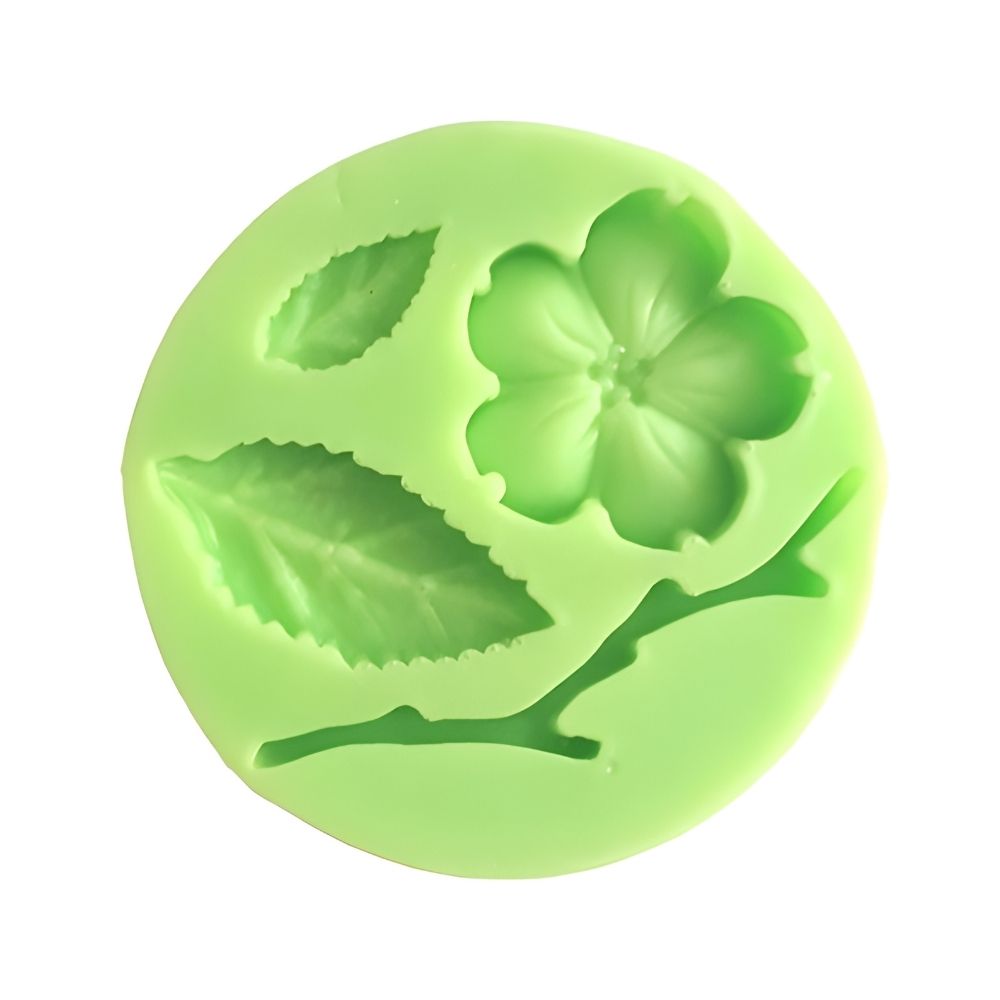 [FSZF009] Silikonform für Fondant mit Blumen, Blättern und Zweigen