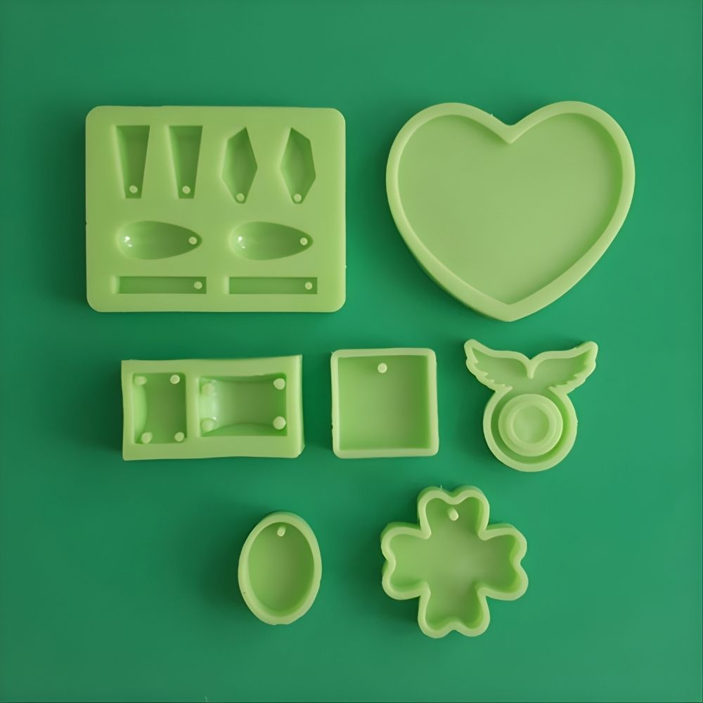 [FECS02] Home Made jewellery Silicone Moulds, Medium Pack, 7 Pieces