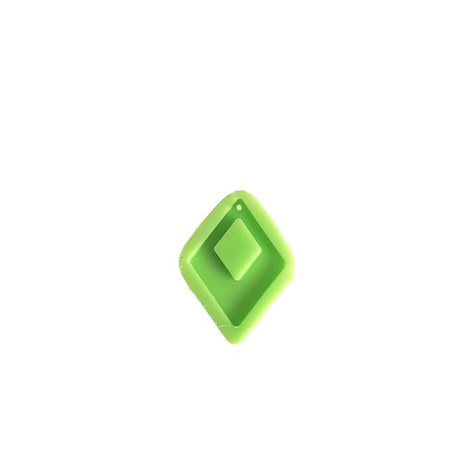 [FSZE039] Rhombus Pendant Mould - Flat