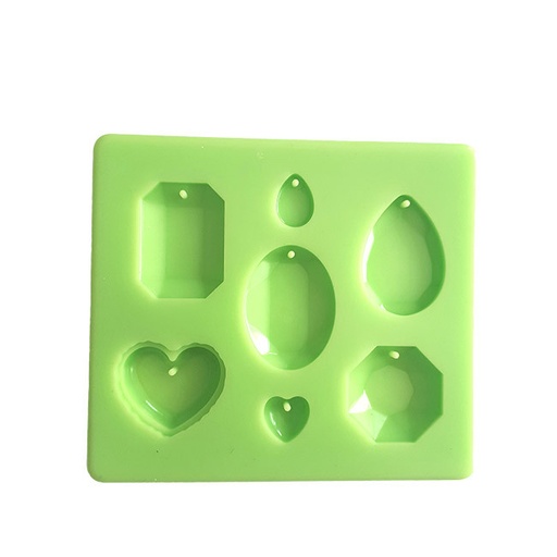 [FSZE033] Pendant of 7 Pieces Silicone Mould