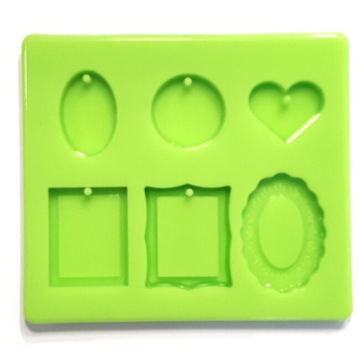 [FSZE032] Pendant of 6 Pieces Silicone Mould