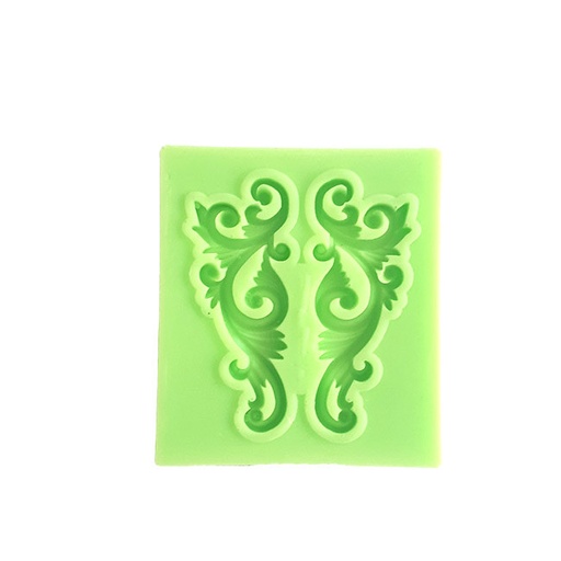 [FSZM004] Symmetrical Lace Leaf Pattern Silicone Mold