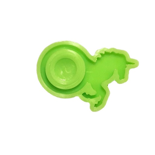 [FSZE003] Silikonform für Epoxidharz-Ringguss, Innendurchmesser 17 mm, Einhorn