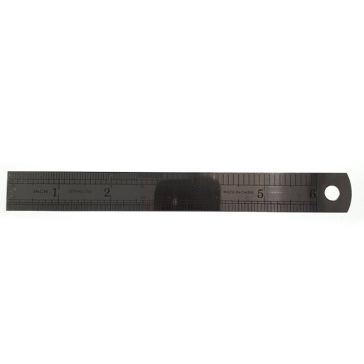 [KME012] Metal Ruler, 15 cm