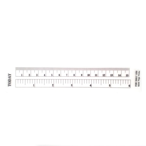 [KME011] Plastic Ruler, 12 cm