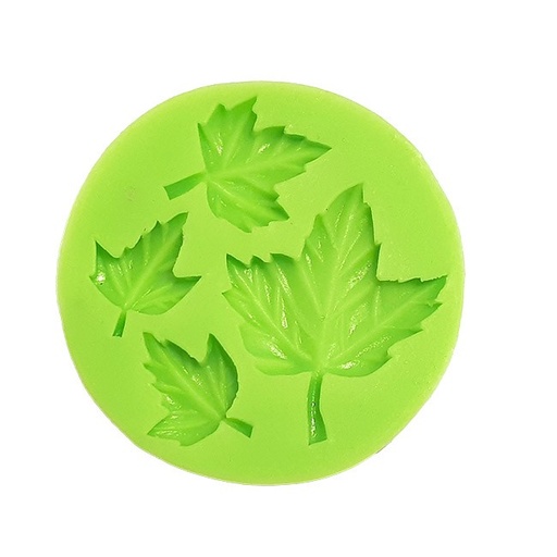 [FSZF006] Leaf of 4 different Sizes Marzipan Silicone Mould