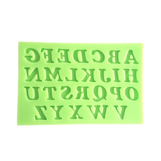 [FSZF028] Italic Uppercase Letters Silicone Mould