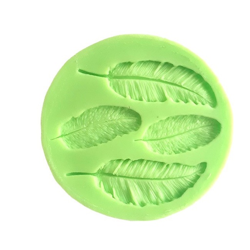 [FSZF029] Leaf of 4 different Sizes Fondant Silicone Mould