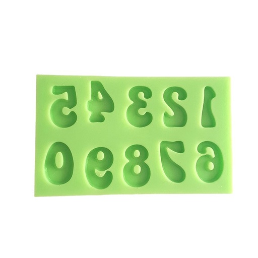 [FSZF027] Numbers of 2 cm Silicone Mould
